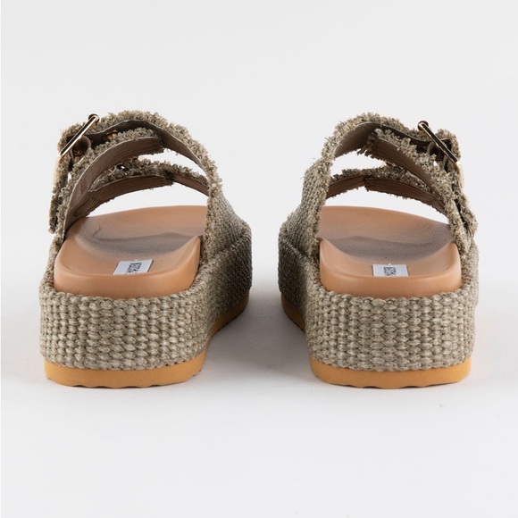 Steve Madden Karrigan Womens Platform Sandals, olive - Picture 2 of 6